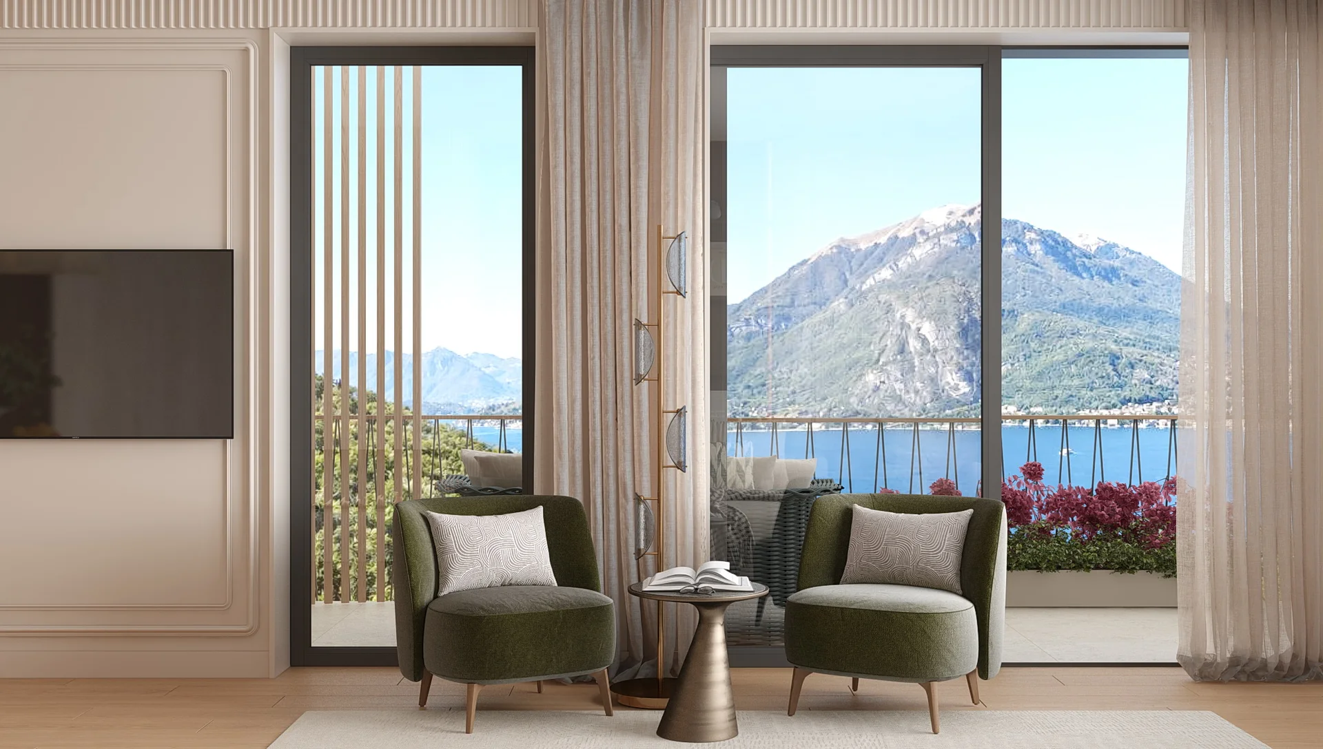 Render degli interni dell’appartamento 07, vista 3 di 9